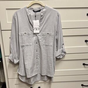 Zara Gray women’s medium Shirt